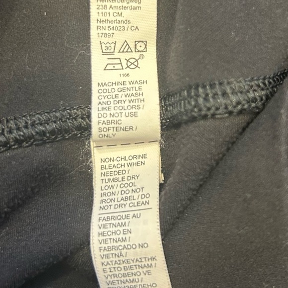 Athleta Women’s Black Salutation Stash Flare Pants Leggings, Size Large - Picture 10 of 10